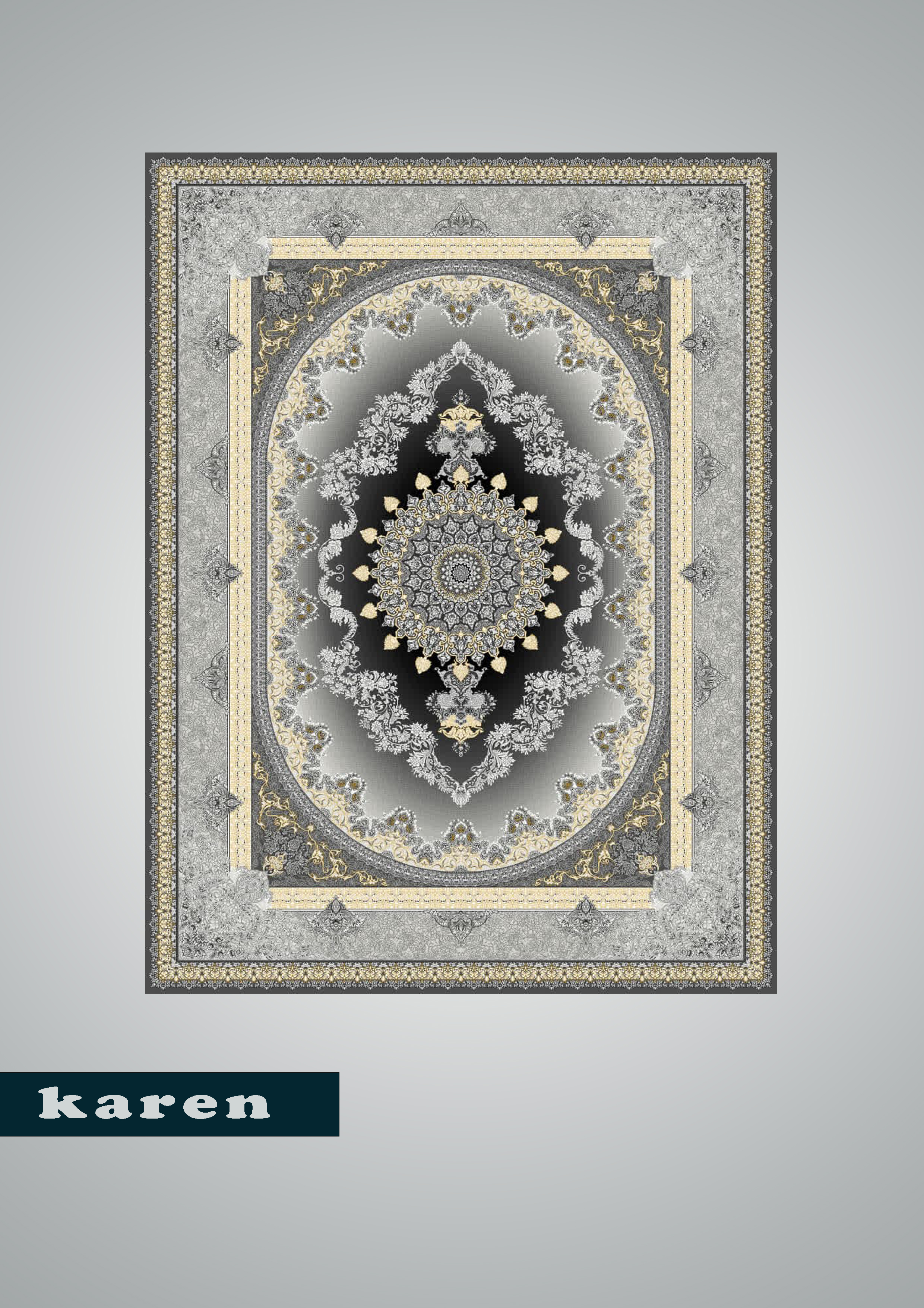 فرش 700 شانه طرح کارن